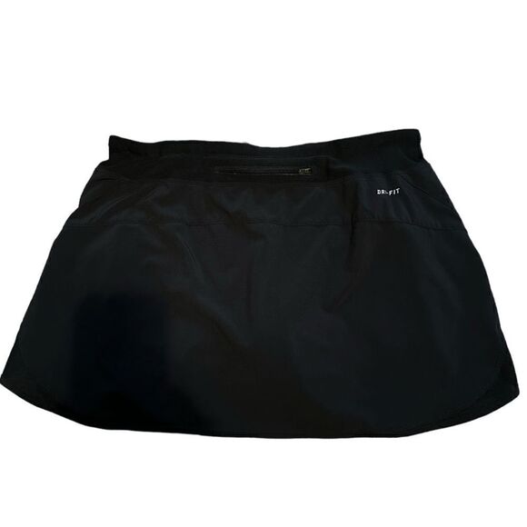 Nike Dri-Fit Black Elastic Waist Drawstring Skort Woman’s Size M - Picture 2 of 6